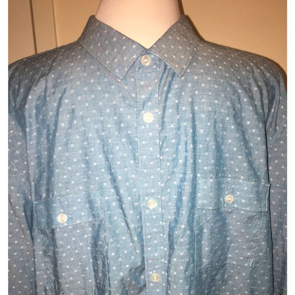 Calvin Klein Mens Button Down Casual Brushed Twill Shirt XXL - Picture 2 of 12